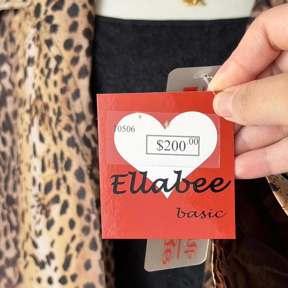 Leopard Print Trench Coat (Ellabee Basic) - image 5